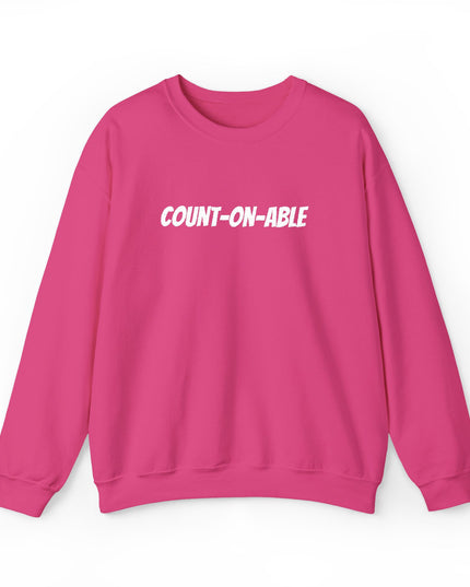 "Count-on-able" Unisex Embroidered Sweatshirt