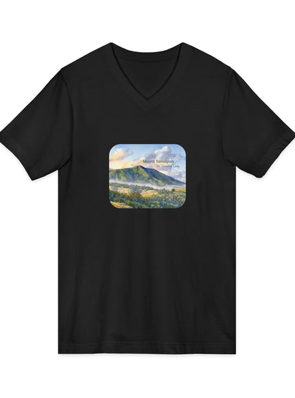"Mount Tamalpais, the Sleeping Lady" Mount Tamalpais, the Sleeping LadyUnisex Jersey Short Sleeve V-Neck Tee