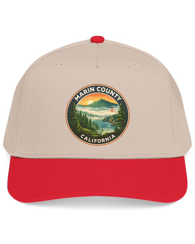 "Marin County, Above the Fog" Mid Profile Baseball Cap