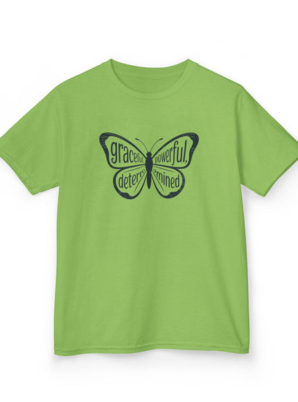 "Butterfly With Words" Kids Heavy Cotton Tee