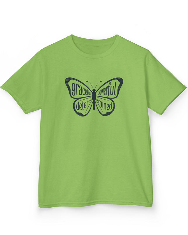 "Butterfly With Words" Kids Heavy Cotton Tee