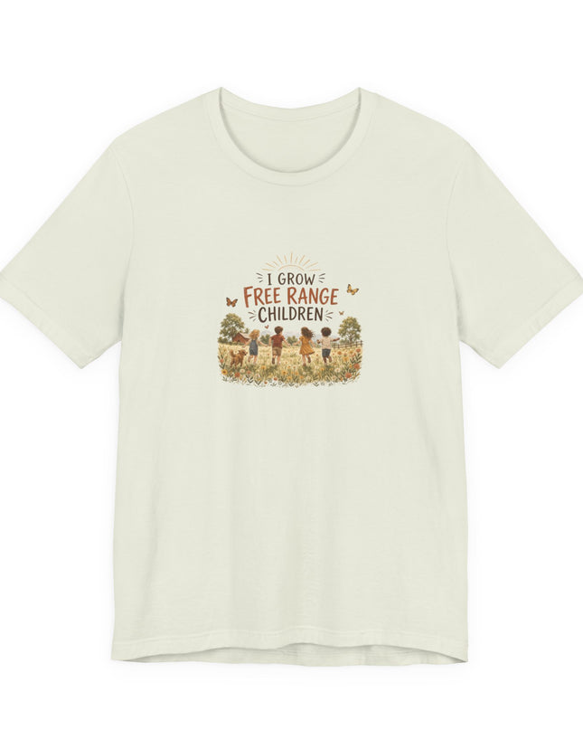 "I Grow Free Range Children" Unisex Jersey Cotton Tee