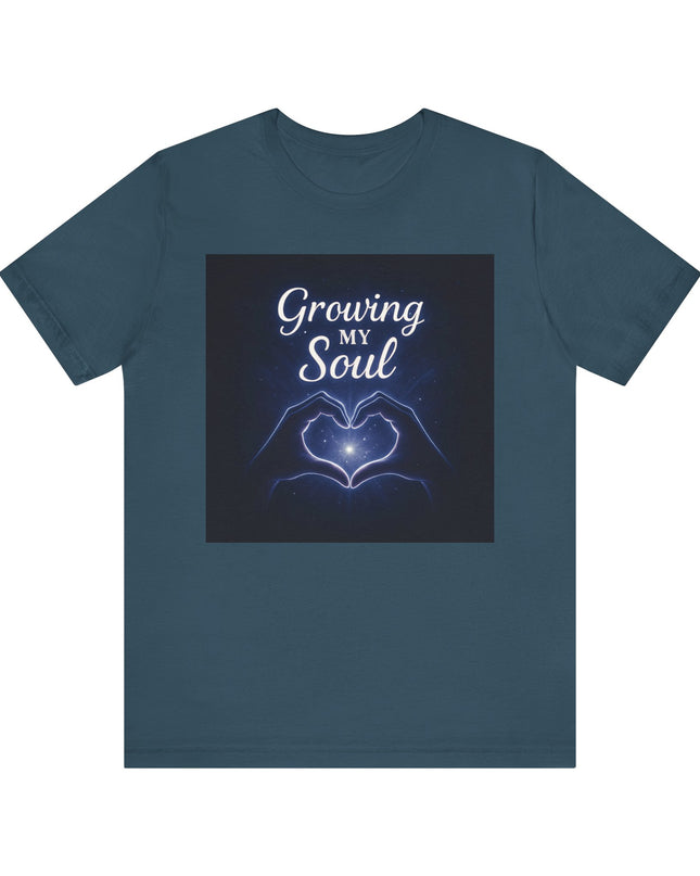 "Growing my soul, blue celestial" Unisex Jersey Short Sleeve Tee