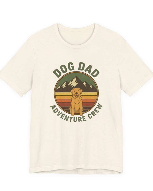 "Dog Dad Adventure Crew" Unisex Jersey Short Sleeve Tee