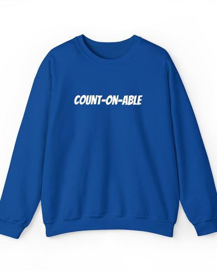"Count-on-able" Unisex Embroidered Sweatshirt