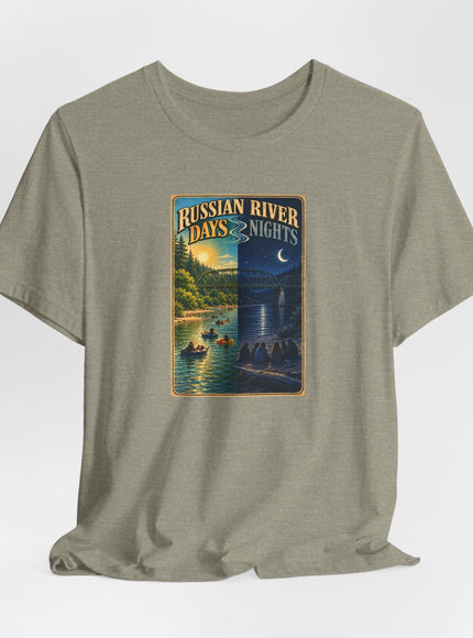 "Russian River Days, Russian River Nights" Unisex Jersey Short Sleeve Tee