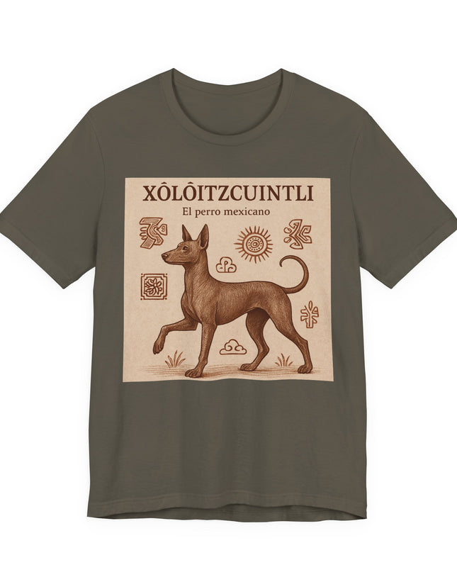 "Xoloitzcuintli - el perro mexicano" Unisex Jersey Short Sleeve Tee