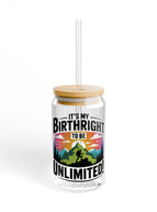With lid and straw / 16oz