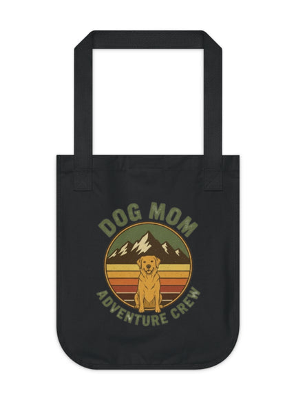 "Dog Mom" Organic Canvas Tote Bag