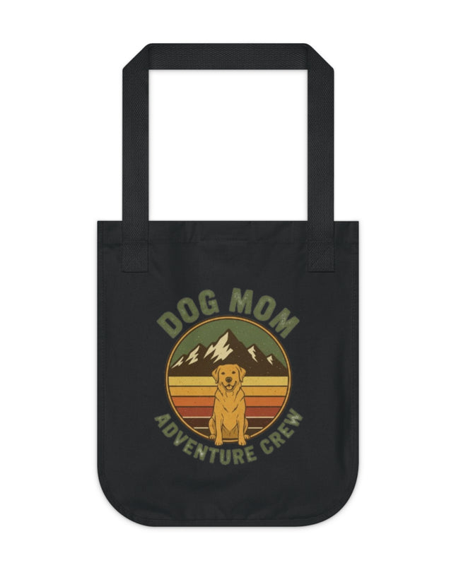 "Dog Mom" Organic Canvas Tote Bag
