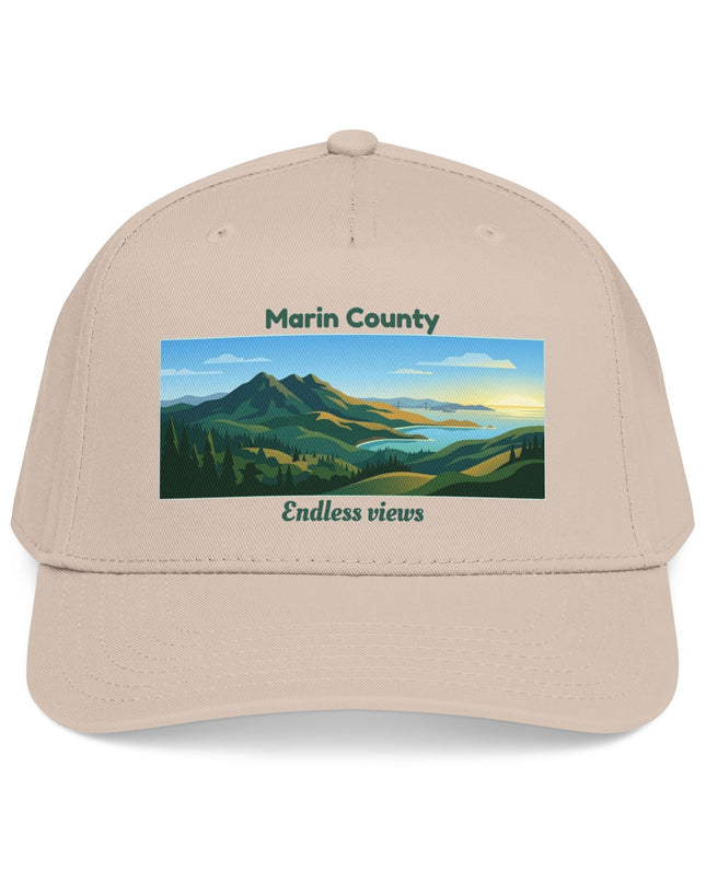 "Marin County - Endless Views" Mid Profile Baseball Cap