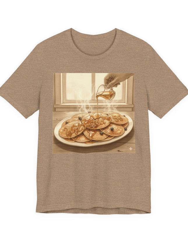 "Pancakes with Syrup" Unlimited 256 Unisex Jersey Short Sleeve Tee