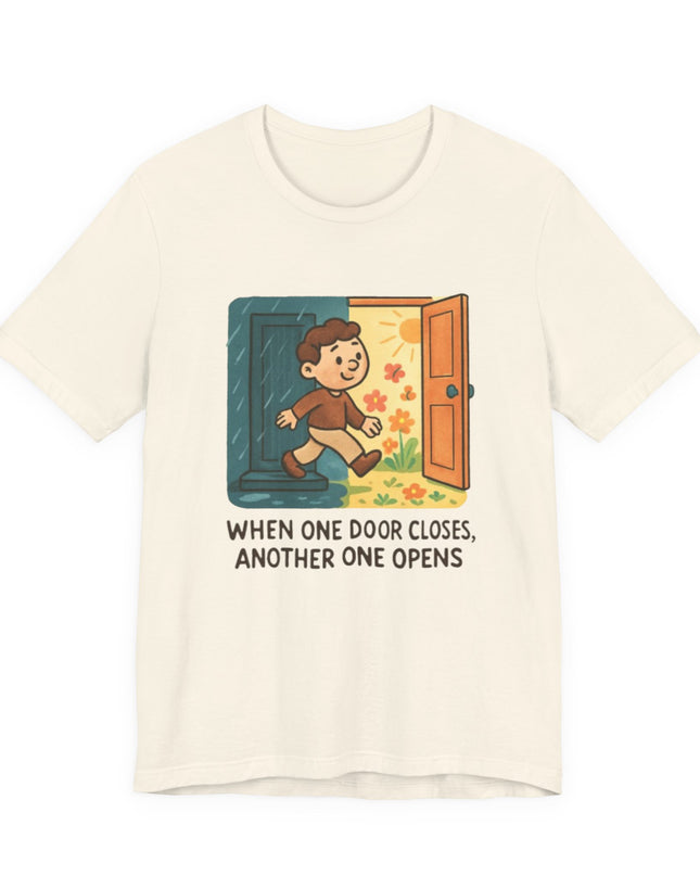 "Door Closes" Unisex Jersey Short Sleeve Tee