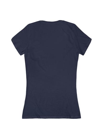 "Be the Rainbow in Someone's Dark Cloud" Women's Jersey Short Sleeve Deep V-Neck Tee