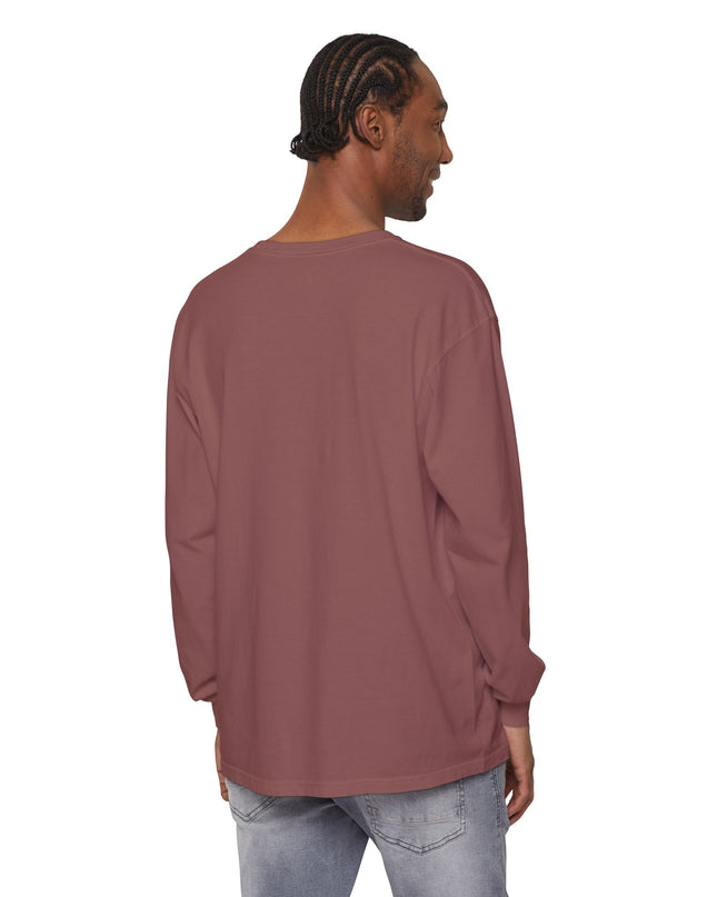 "Be the Rainbow in Someone's Dark Cloud" Unisex Garment-dyed Long Sleeve T-Shirt