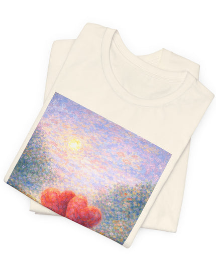 "Valentine's Day - Monet Style" Unisex Jersey Short Sleeve Tee