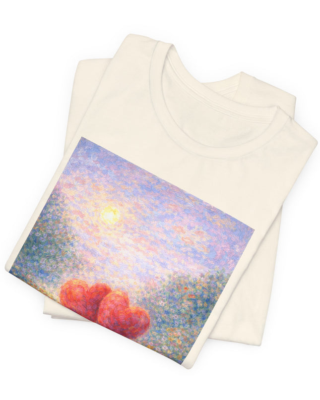 "Valentine's Day - Monet Style" Unisex Jersey Short Sleeve Tee