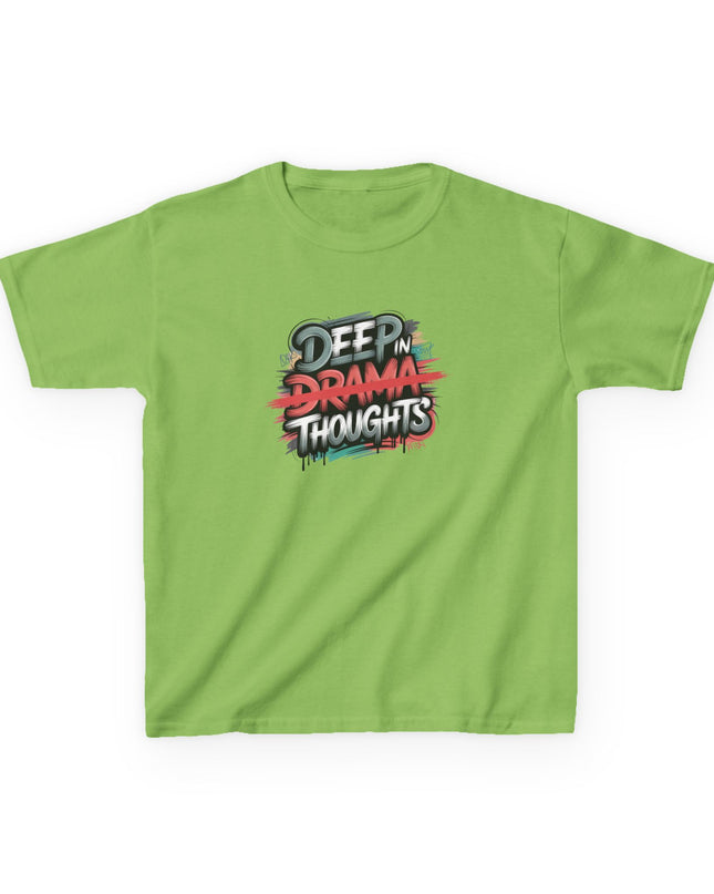"Deep in Drama Thoughts" Kids Heavy Cotton Tee
