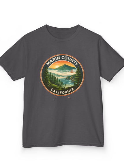 "Marin County, Above the Fog - no text" Kids Heavy Cotton Tee