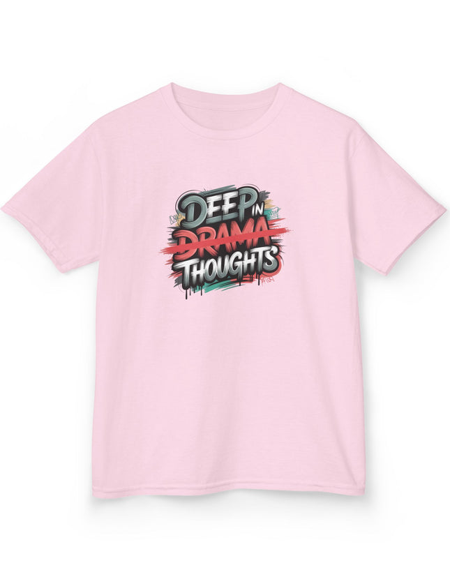 "Deep in Drama Thoughts" Kids Heavy Cotton Tee