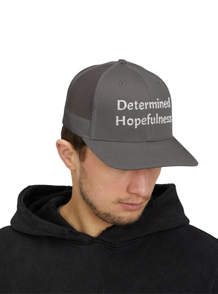 "Determined Helpfulness" Snapback Trucker Cap