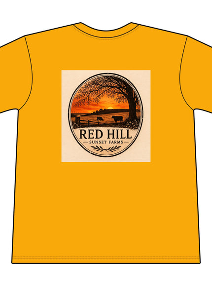 "Red Hill Sunset Farms" Core Blend Pocket Tee