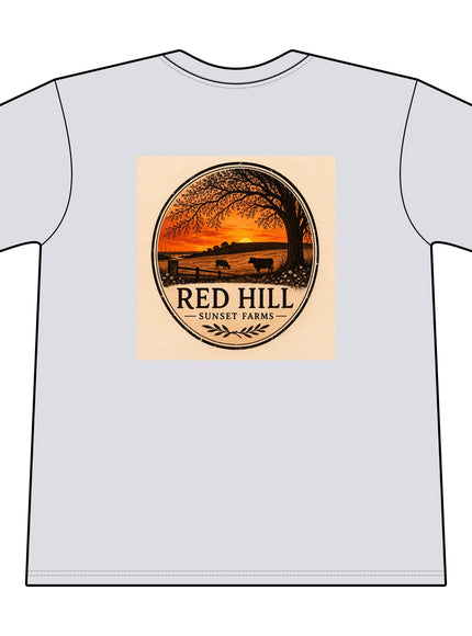 "Red Hill Sunset Farms" Core Blend Pocket Tee