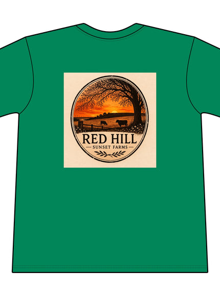 "Red Hill Sunset Farms" Core Blend Pocket Tee