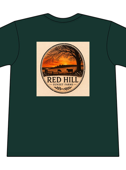 "Red Hill Sunset Farms" Core Blend Pocket Tee
