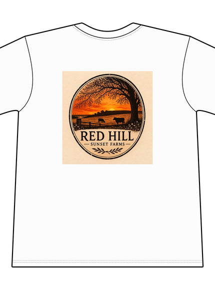 "Red Hill Sunset Farms" Core Blend Pocket Tee