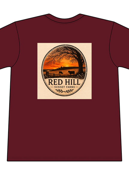 "Red Hill Sunset Farms" Core Blend Pocket Tee