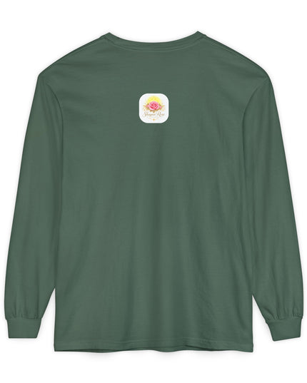 "Happy Valentine's Day" Unisex Garment-dyed Long Sleeve T-Shirt