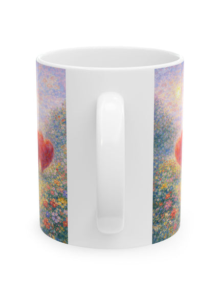 "Valentine's Day - Monet Style" Ceramic Mug, (11oz, 15oz)