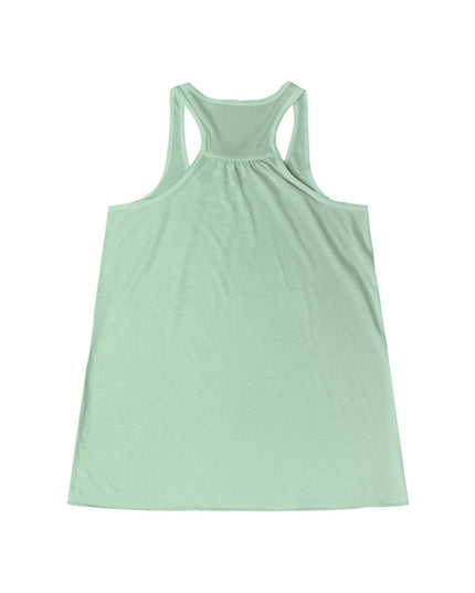 "February in Florida, Energy for Success" Women's Flowy Racerback Tank