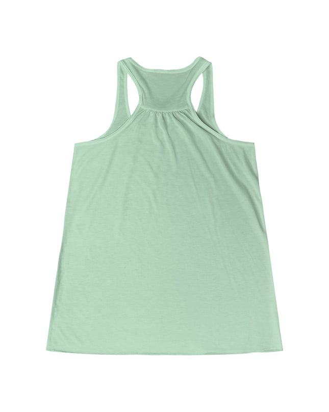 "February in Florida, Energy for Success" Women's Flowy Racerback Tank