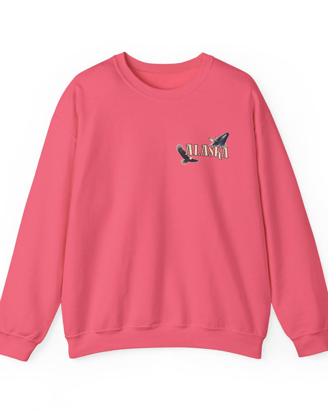 "Alaska" (Ink front and back) Unisex Heavy Blend Crewneck Sweatshirt