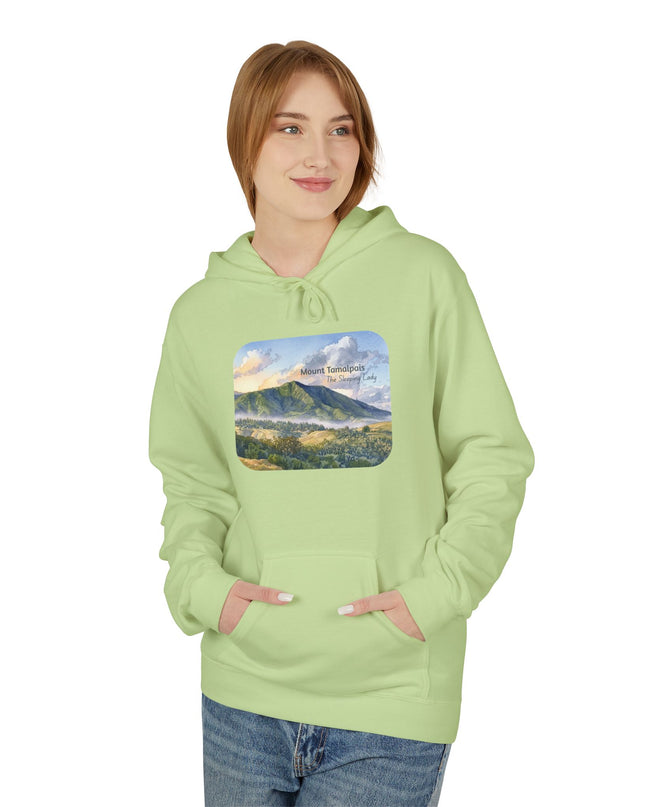 "Mount Tamalpais, the Sleeping Lady" Unisex Midweight Softstyle Fleece Hoodie