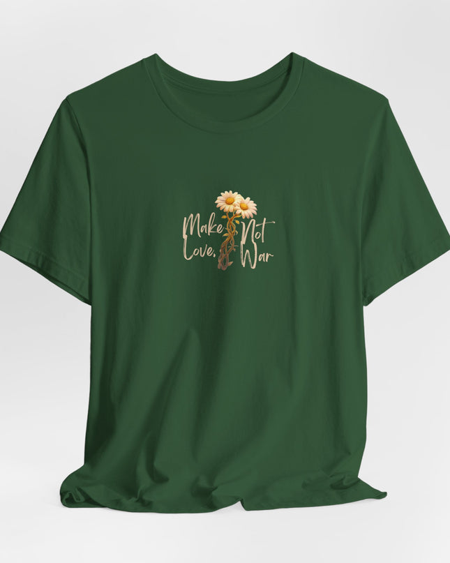 "Make Love, Not War" Unisex Jersey Short Sleeve Tee
