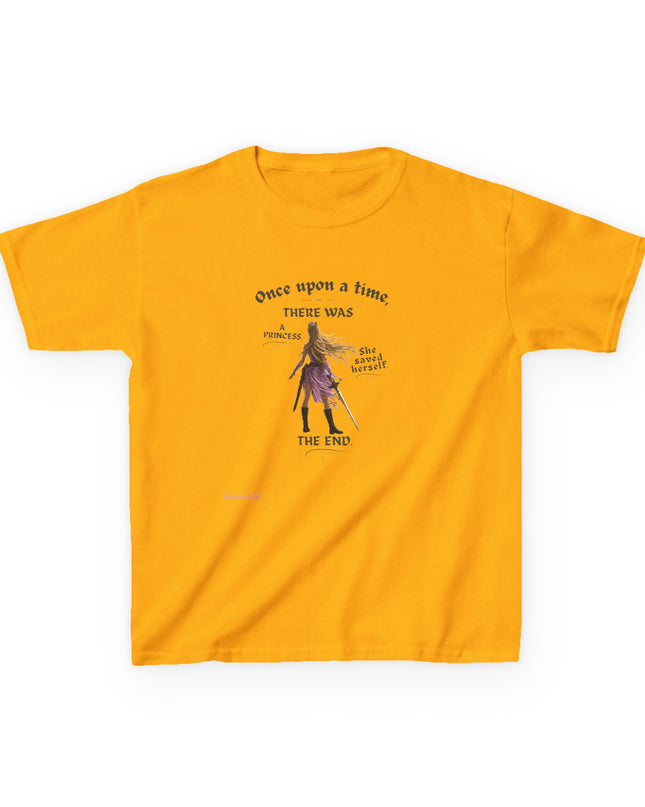 "She Saved Herself" Kids Heavy Cotton Tee