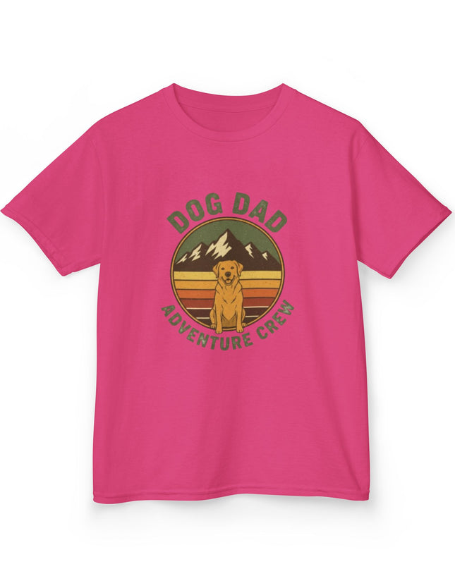"Dog Dad Adventure Crew" Kids Heavy Cotton Tee