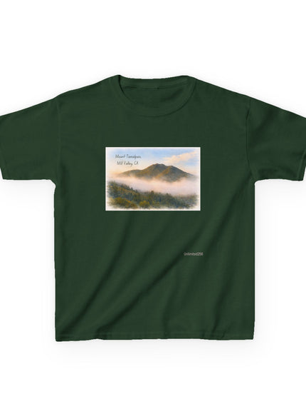 "Mount Tamalpais, Mill Valley, California Kids Heavy Cotton Tee