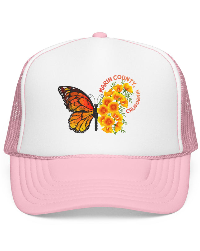 "Butterfly Poppies, Marin County California" Foam Trucker Hat