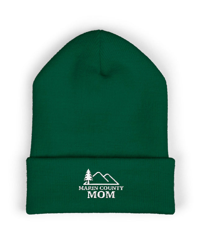 "Marin County Mom" Classic Cuffed Beanie (Embroidery)