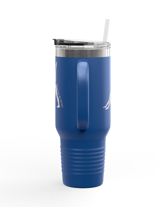 "Mom Strong Pilates" Insulated Travel Mug, 40oz