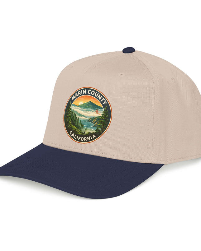 "Marin County, Above the Fog" Mid Profile Baseball Cap