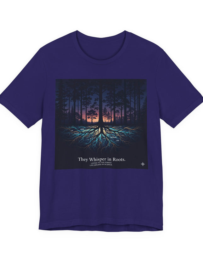 "They whisper in roots" Unisex Jersey Short Sleeve Tee