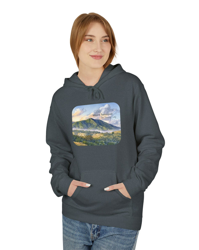 "Mount Tamalpais, the Sleeping Lady" Unisex Midweight Softstyle Fleece Hoodie