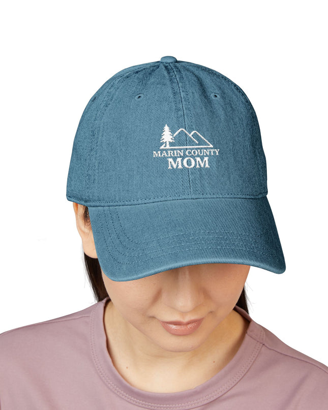 "Marin County Mom" Denim Hat (Embroidery)