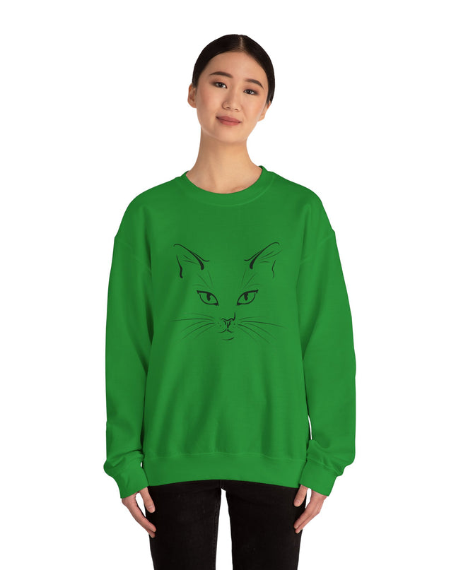"Cat Face Sketch" Unisex Adult Sweatshirt