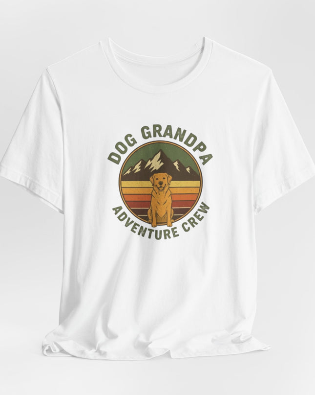 "Dog Grandpa Adventure Crew" Unisex Jersey Short Sleeve Tee